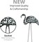 4E's Novelty Skeleton Flamingo Yard Ornaments – Set of 2 Large 23" Zombie Flamingos with Metal Stakes, Scary Halloween Outdoor Lawn, Garden, Porch, Patio Decorations, Durable Plastic & Weather-Resistant